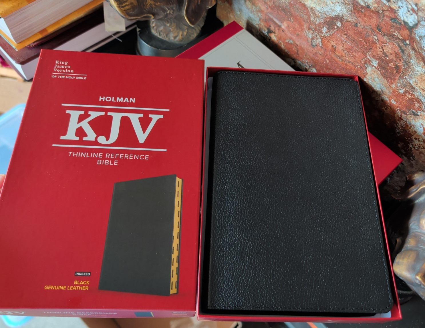 UNUSED GIFTABLE KJV BIBLE LOT J1: Giant Print/Study/Compact/I AM/Genuine Leather