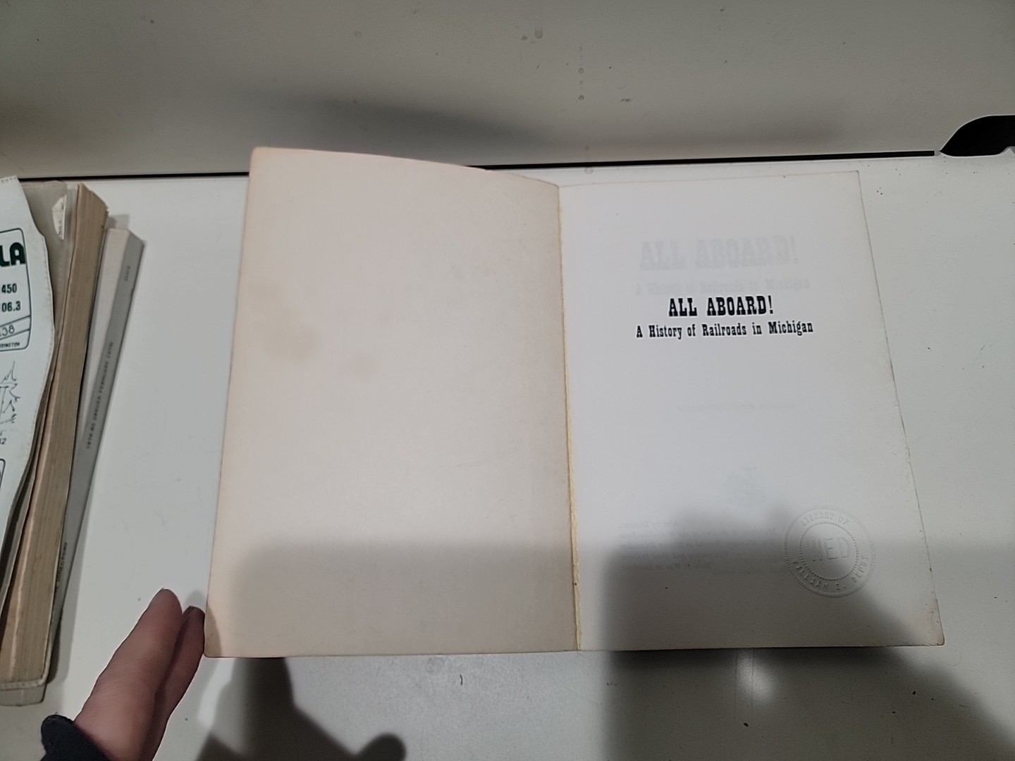 All Aboard A History of Railroads in Michigan by Willis F Dunbar 1971 Paperback