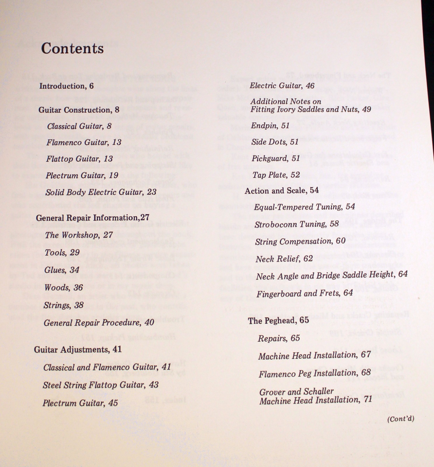 Complete Guitar Repair Softcover By Hideo Kamimoto 1990s