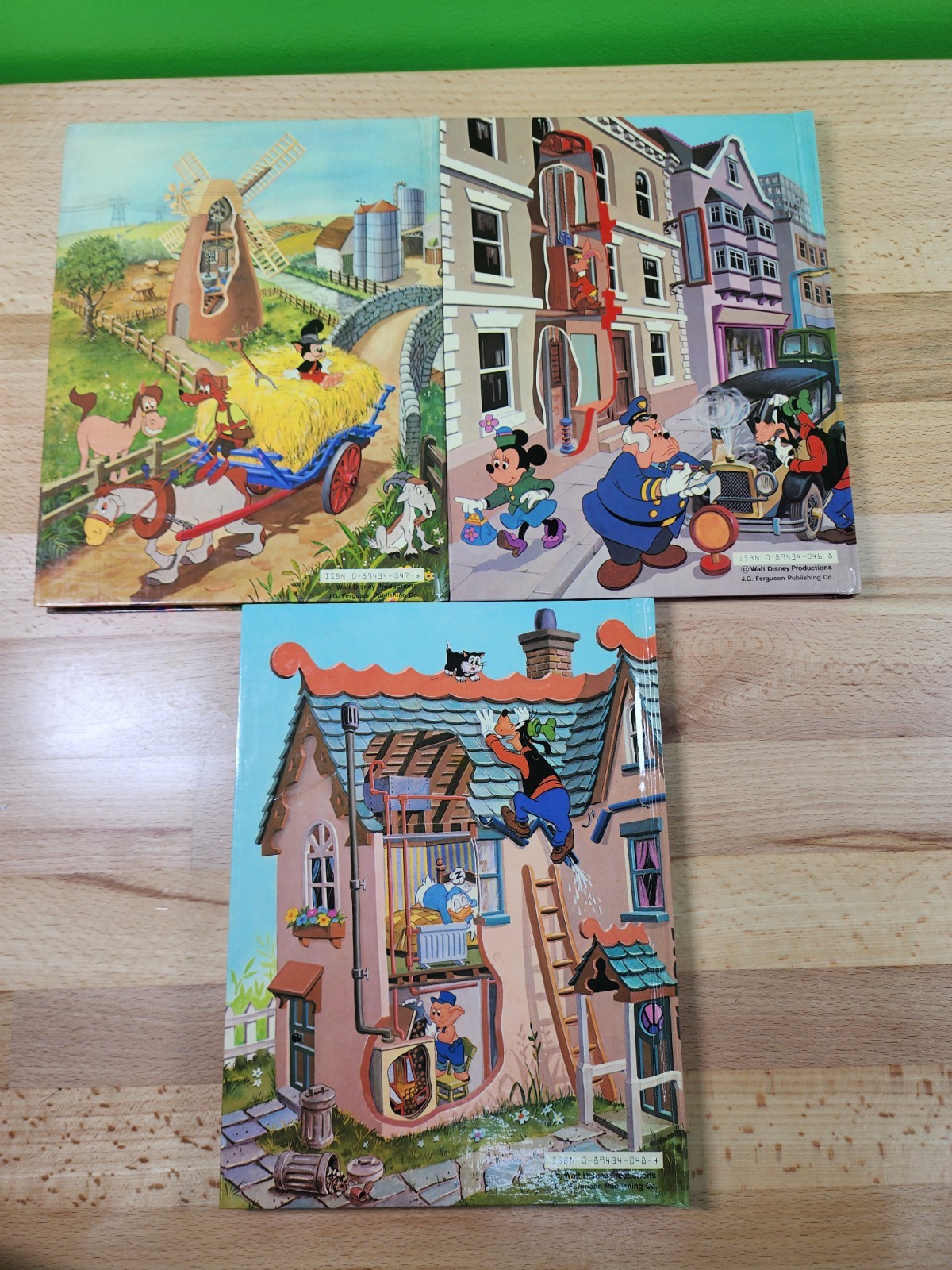 Walt Disney’s How it Works in The Country Home City 80s Vintage Lot 3 Hardcover