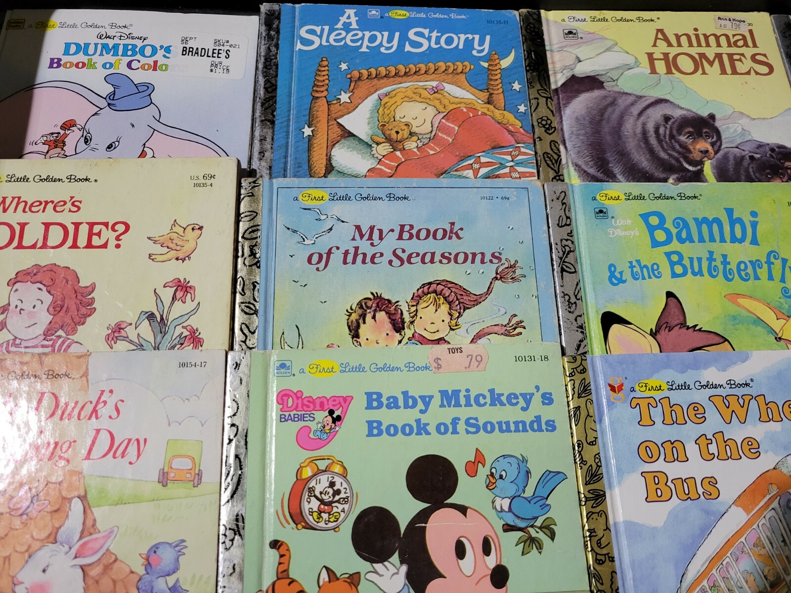Lot Of 10 First Little Golden Book Mix Unsorted Free Shipping