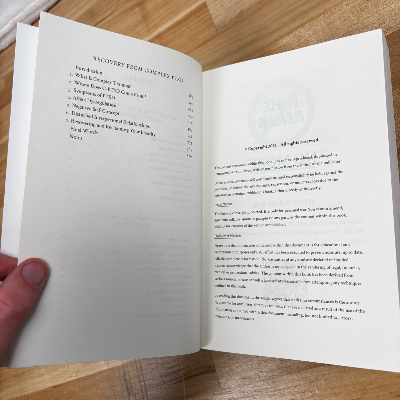 Recovery from Gaslighting Narcissistic Abuse Codependency PTSD Book Barlow 2021