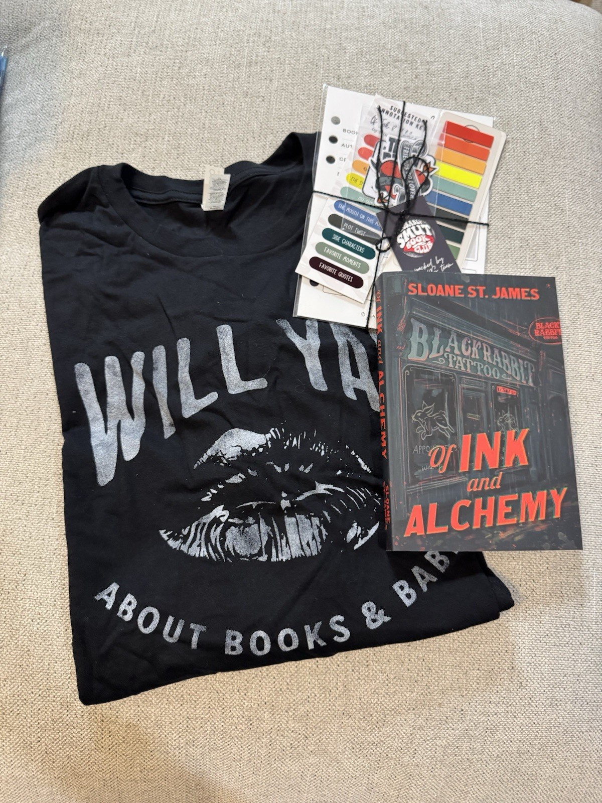 Of Ink And Alchemy By Sloane St James Probably Smut Special Edition + XL T-shirt