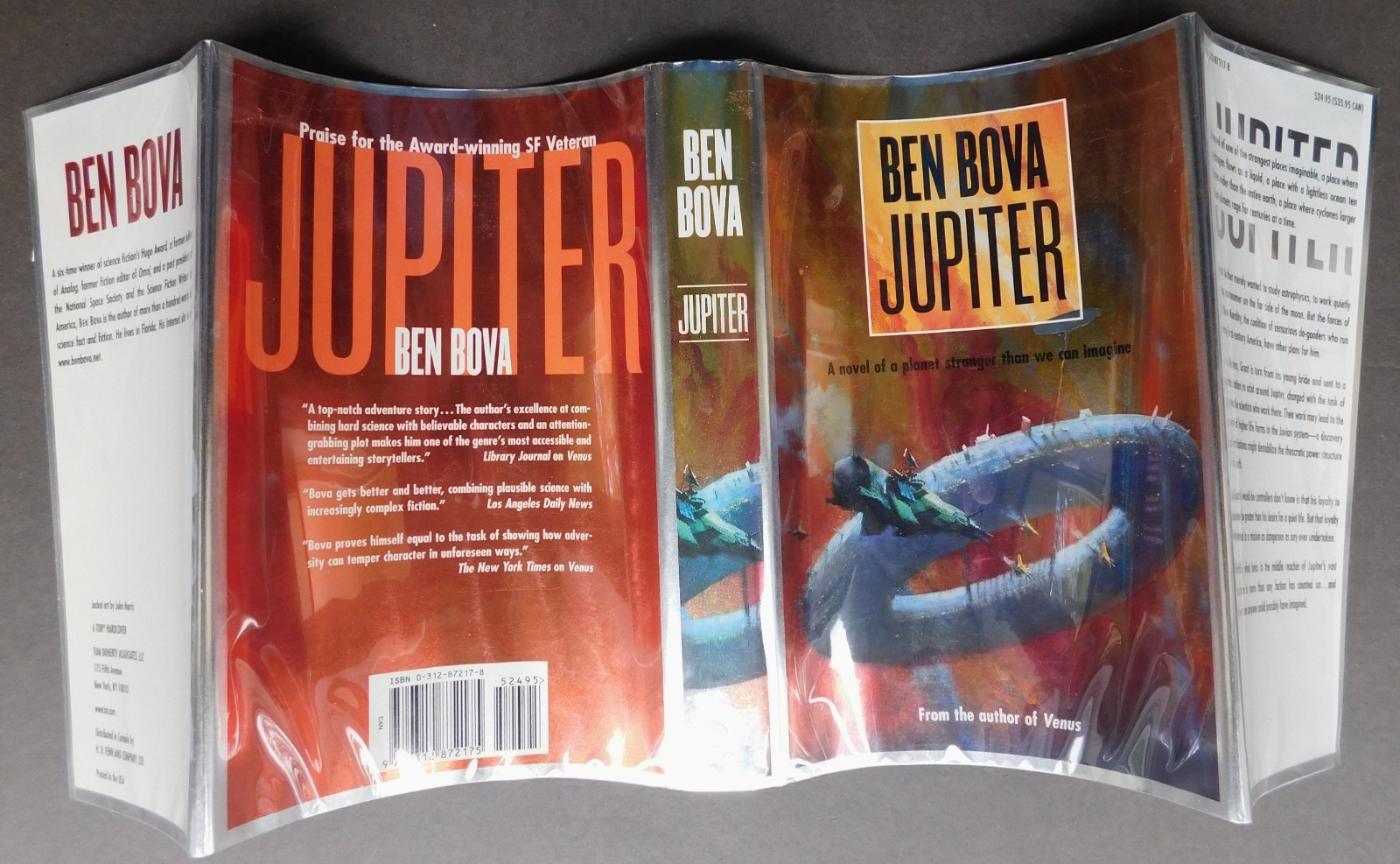 BEN BOVA High grade 2001 collectible hardcover SATURN 402 pages Unread copy