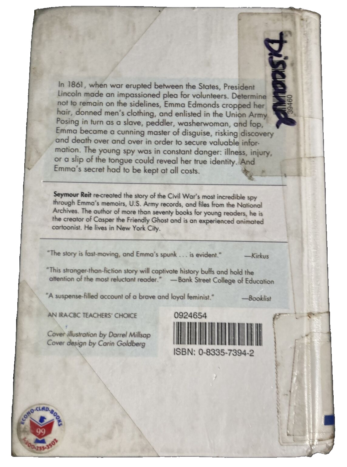 Behind Rebel Lines~Reit, Seymour~5.7/3 Reading Level~USED~Ex-Library