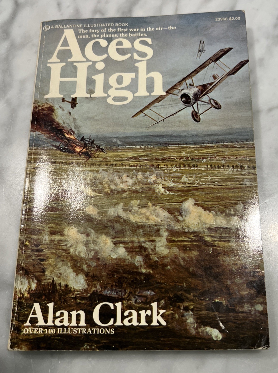 Aces High Paperback Alan Clark 1974 1st Edition WW1 Fighter Pilots Narrative