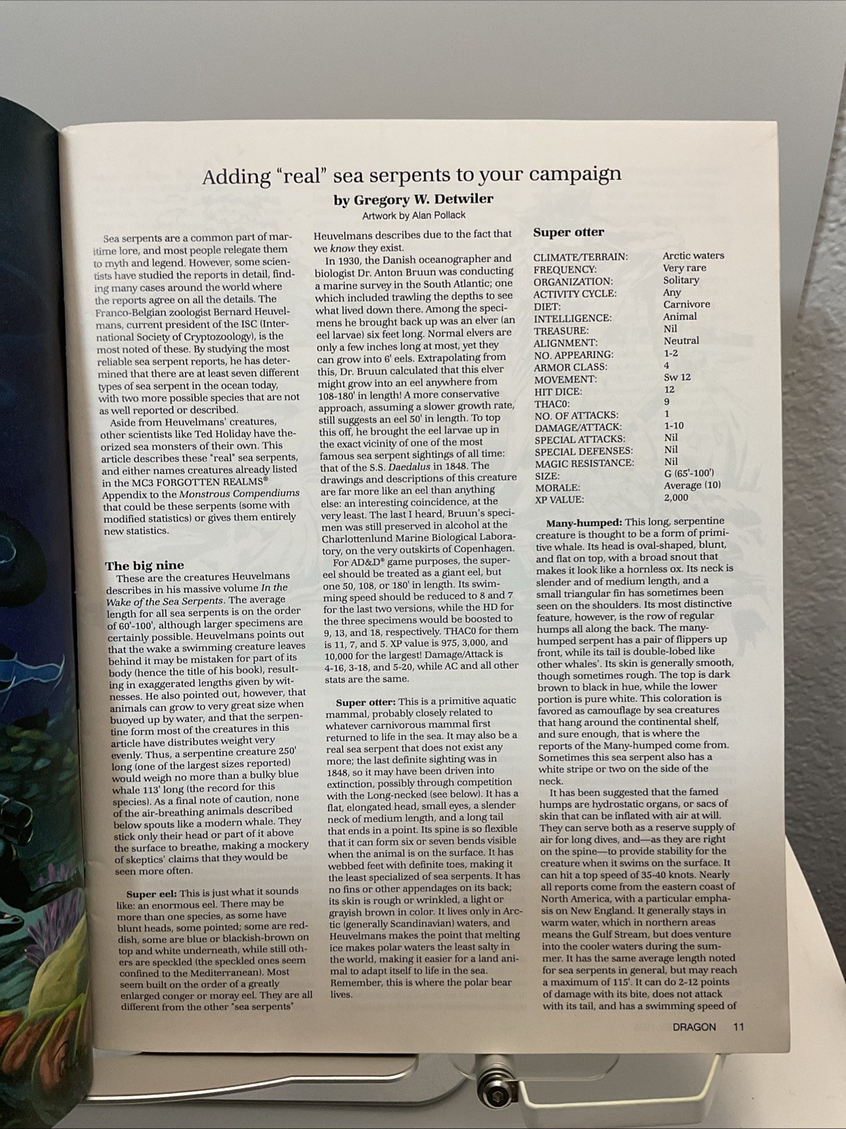 TSR Dragon Magazine #190 „Monsters of the Deep, In Poseidon’s Lair“