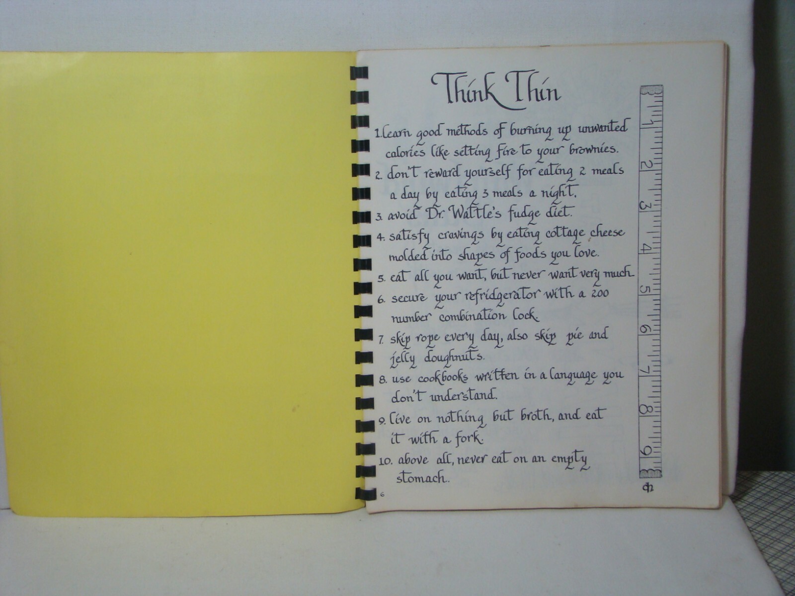Cooking With Calligraphy Cookbook Hoven Aberdeen S.D. 1983 72 Pages Calligraphy