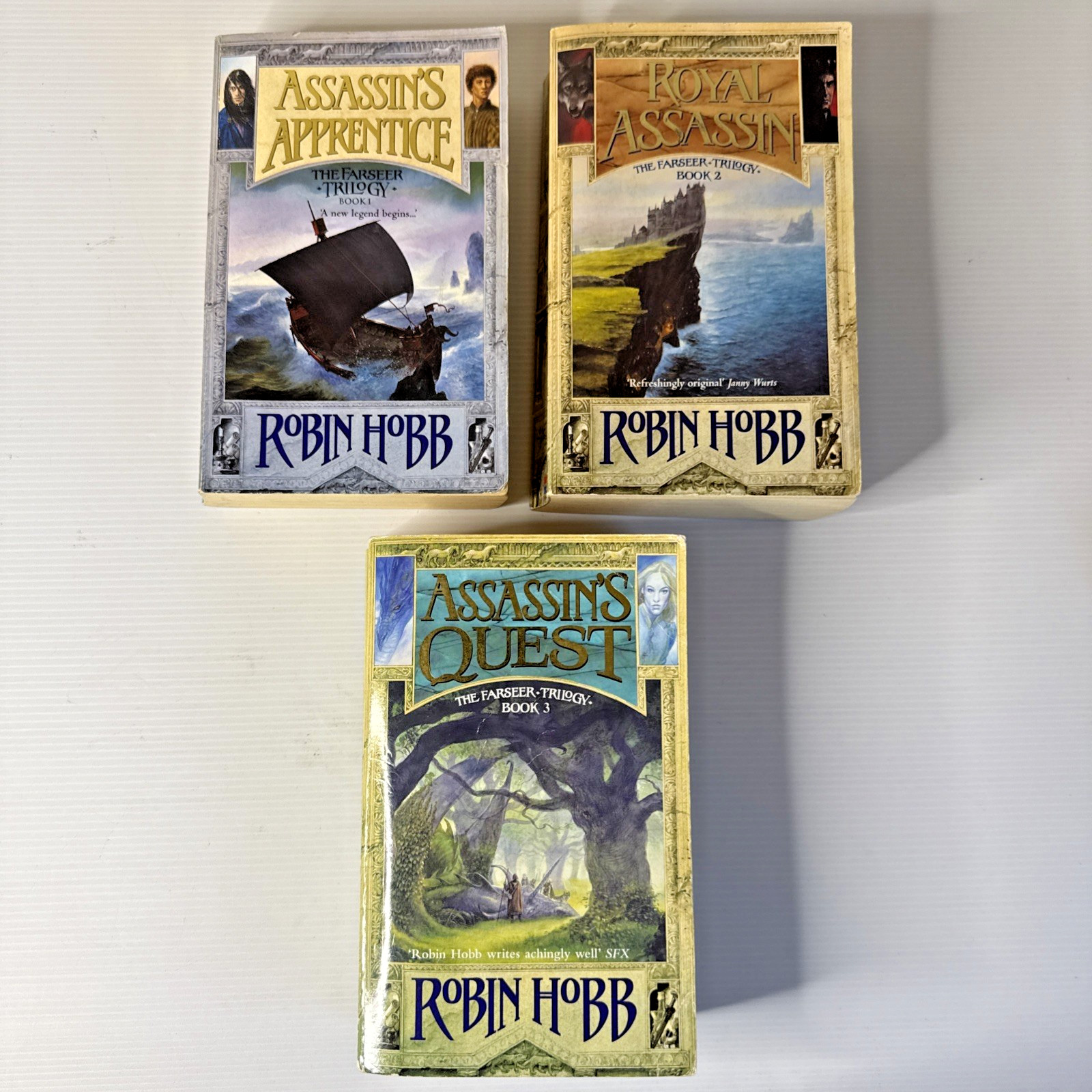 The Farseer Trilogy by Robin Hobb – 1996 UK Paperback Assassin’s Apprentice