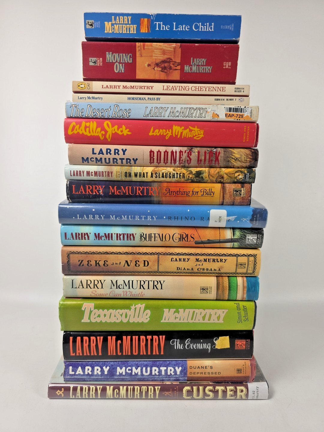 Lot of 17 Larry McMurtry Books (12 Hardcover; 5 Paperback) ~ Many First Editions