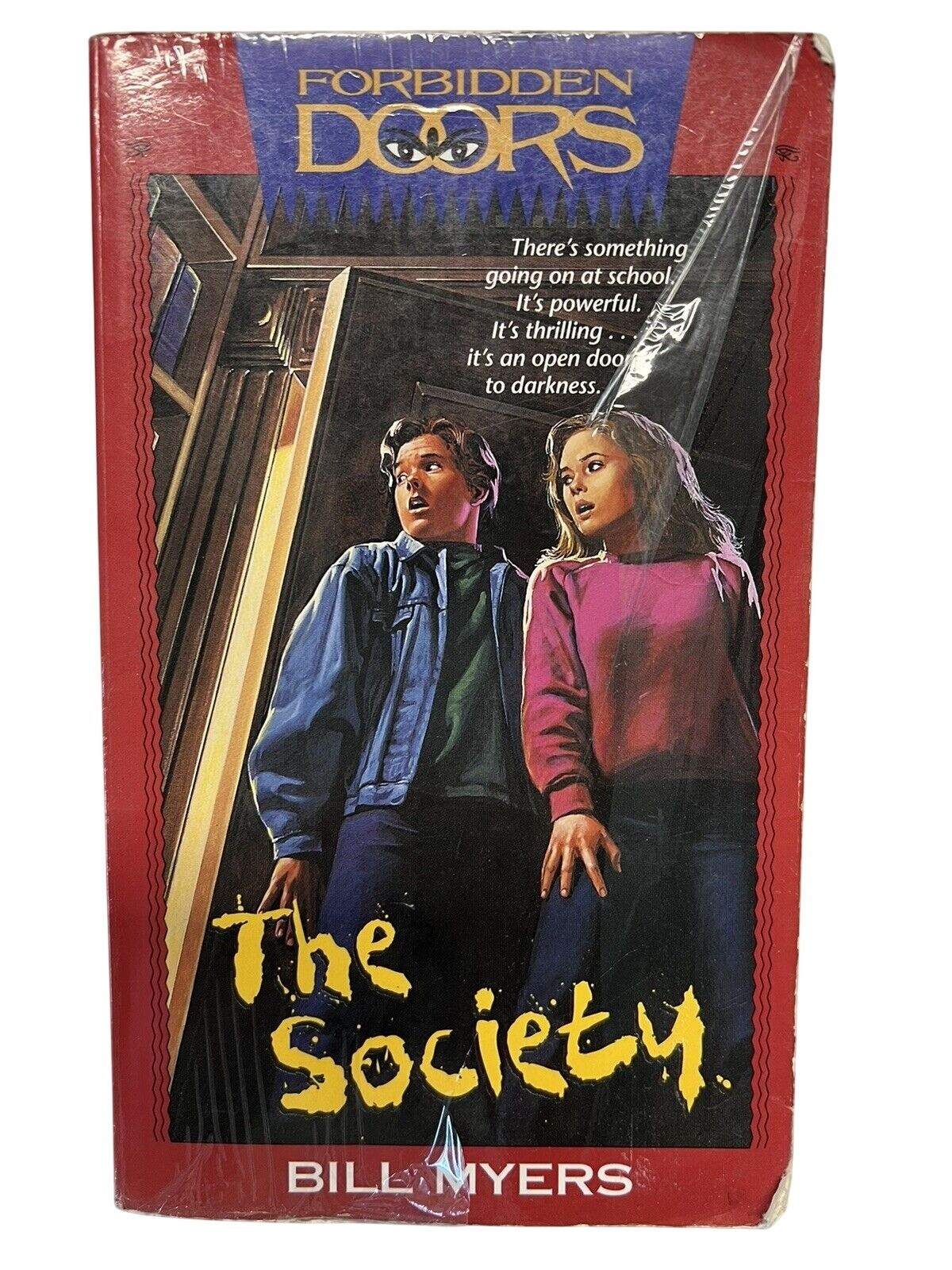 The Society by Bill Myers~Forbidden Doors Book 1~Paperback 1994 Fiction ~ P4 10