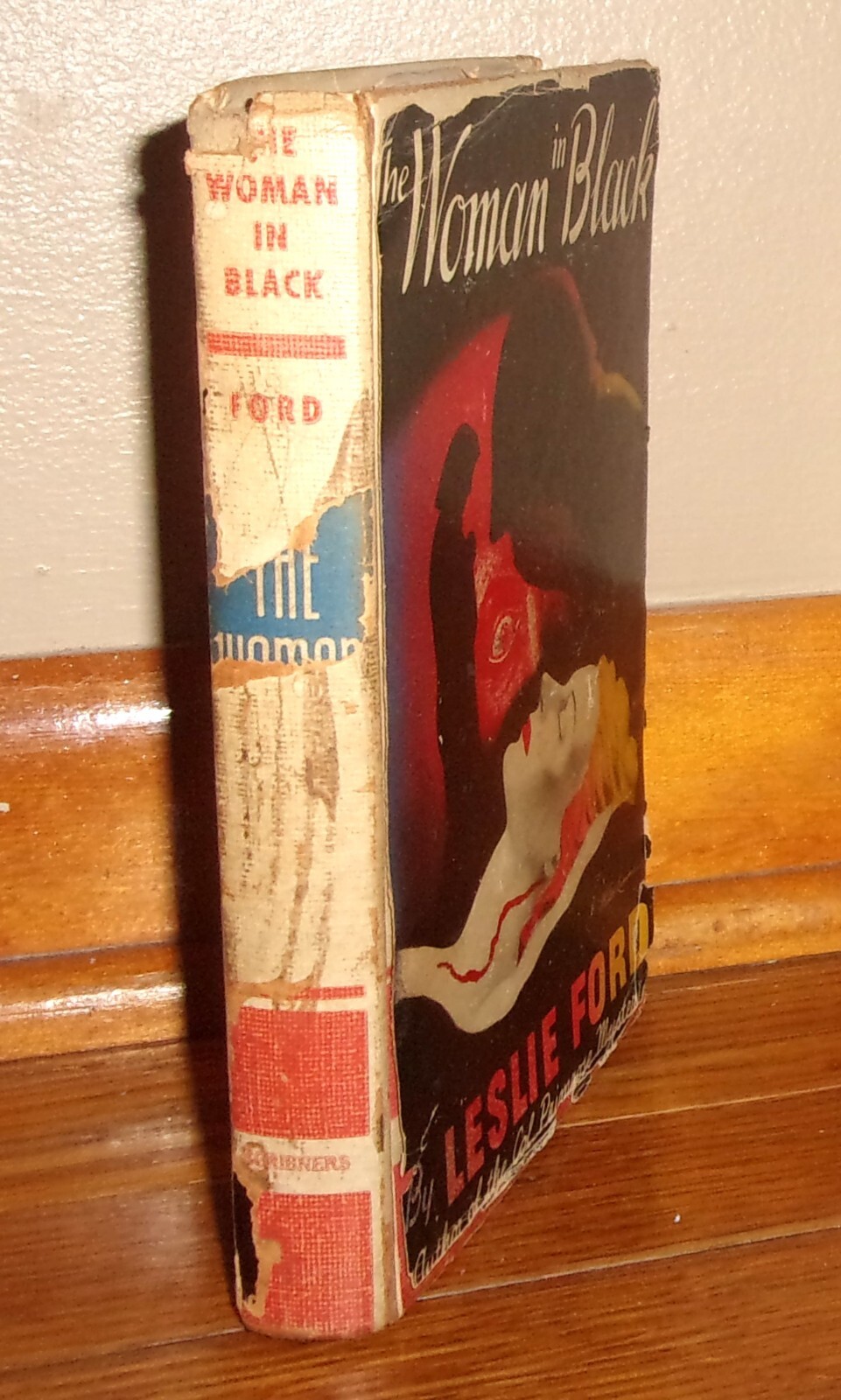 THE WOMAN IN BLACK-1947 Mystery Novel-LESLIE FORD-Very Good 1st Edition HC w/DJ!