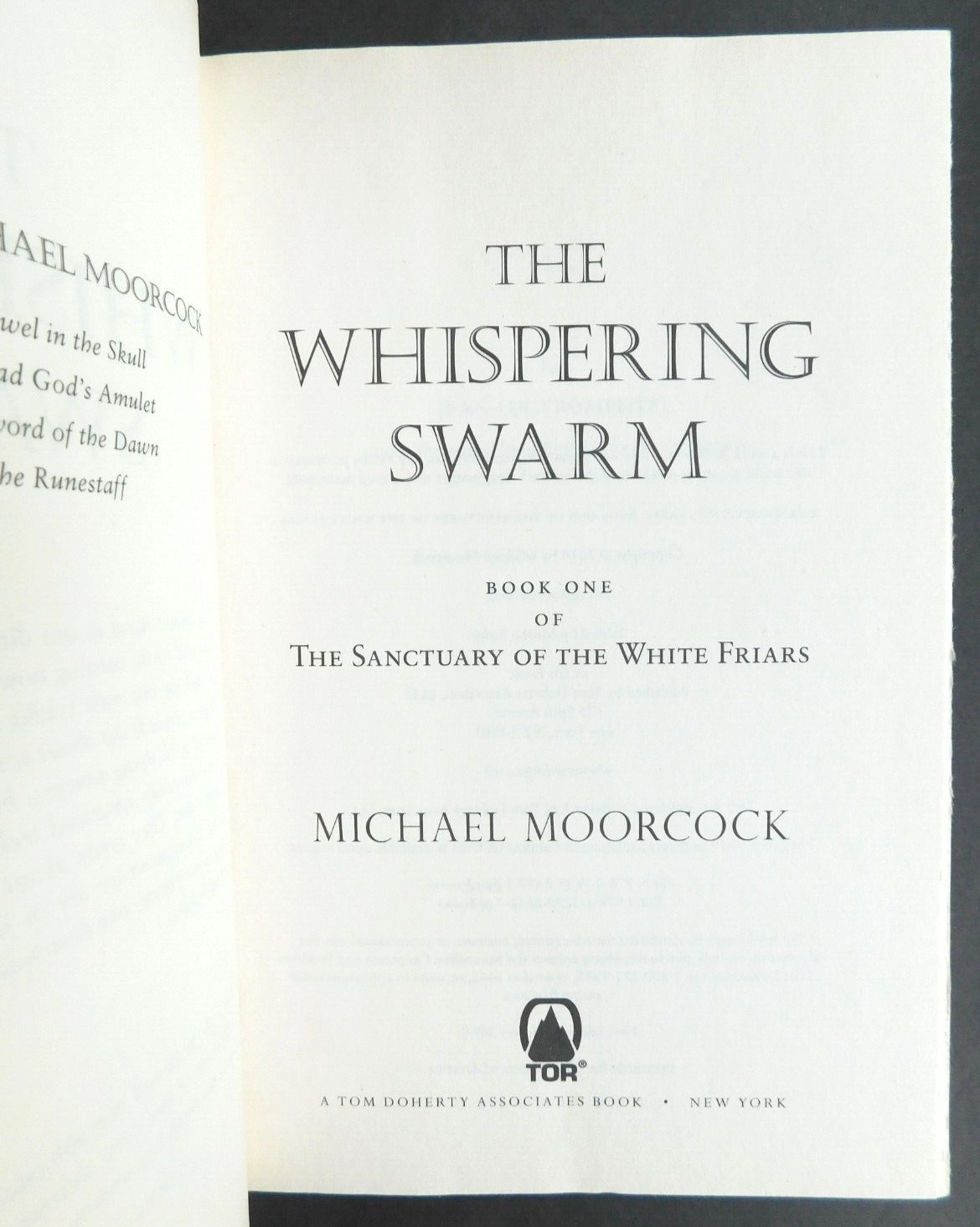 MICHAEL MOORCOCK 2015 hardcover & jacket WHISPERING SWARM 480 pages Unread HCDJ