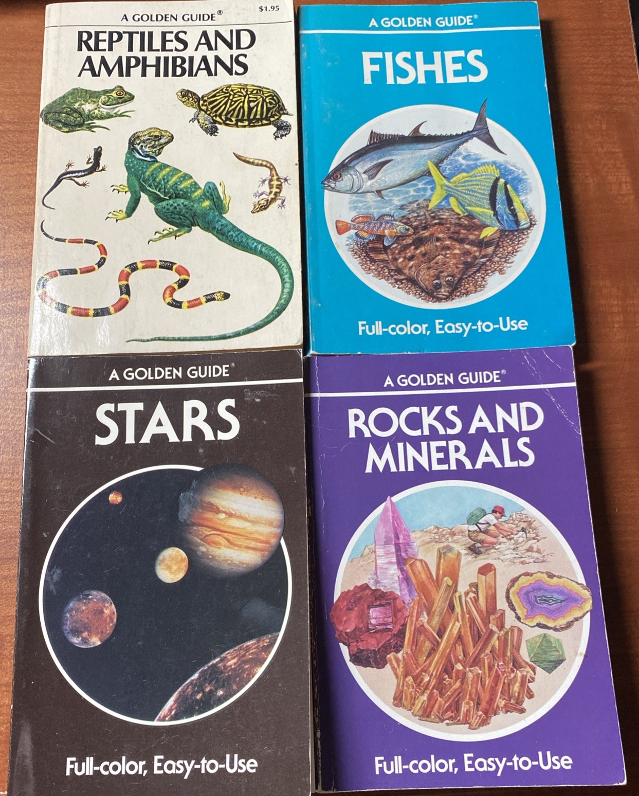 Lot of 4 Pocket Reference Books Vintage Including Golden Nature Guide Handbooks