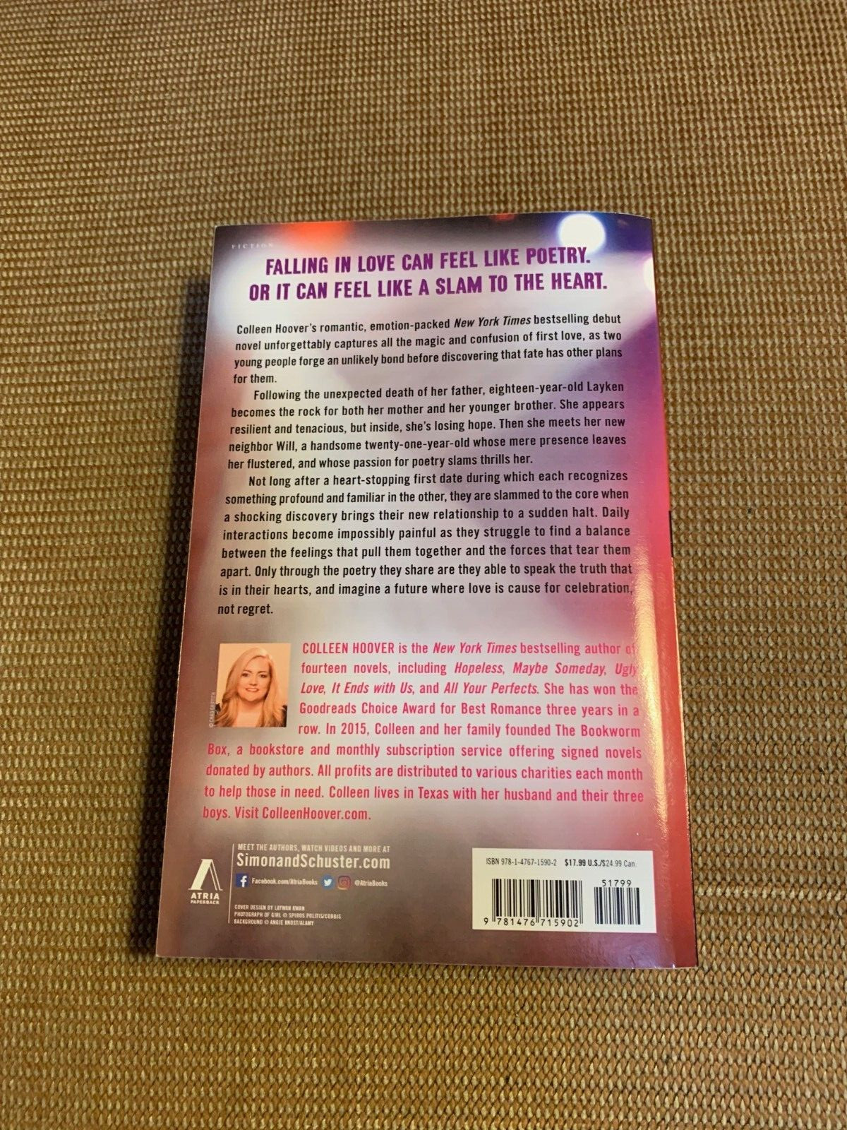 Slammed: A Novel – Paperback By Hoover, Colleen – BRAND NEW