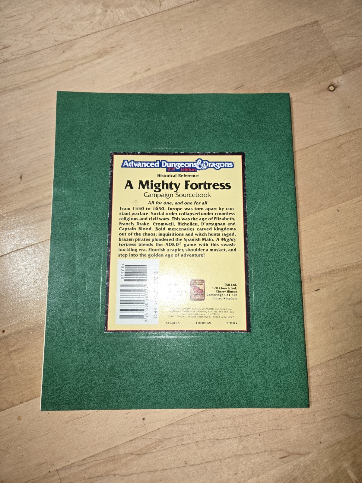 AD&D 2nd Ed A Mighty Fortress Sourcebook HR4 TSR 9370 Reading Copy No Map