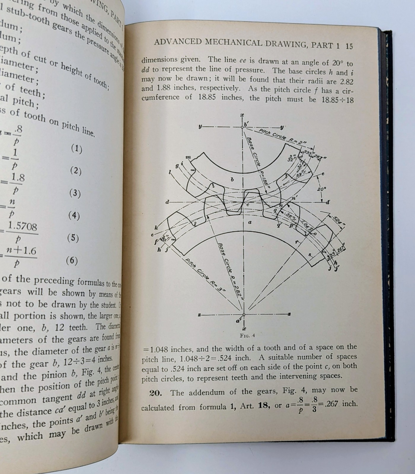 Advanced Mechanical Drawing Book I D.C. Royce 1928 HC Vintage