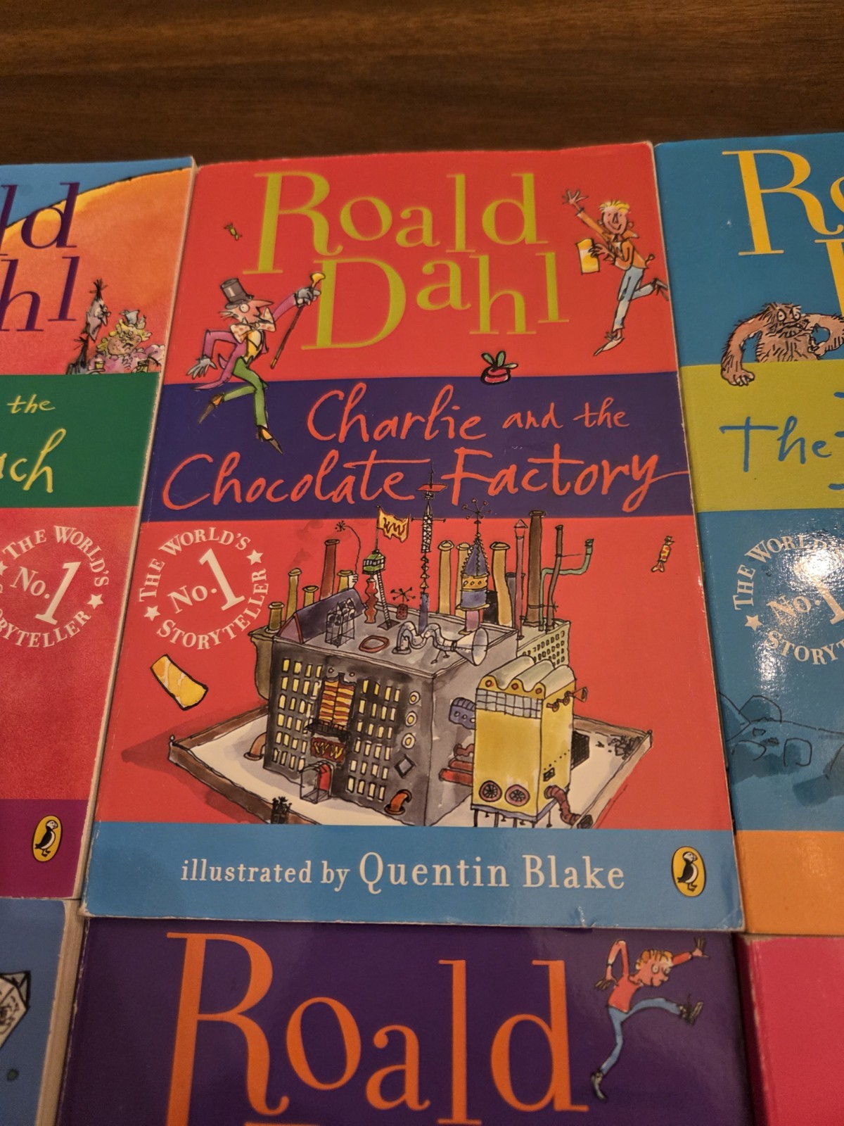 Lot of 6 Roald Dahl Paperback Books Matilda Charlie and Chocolate Factory BFG