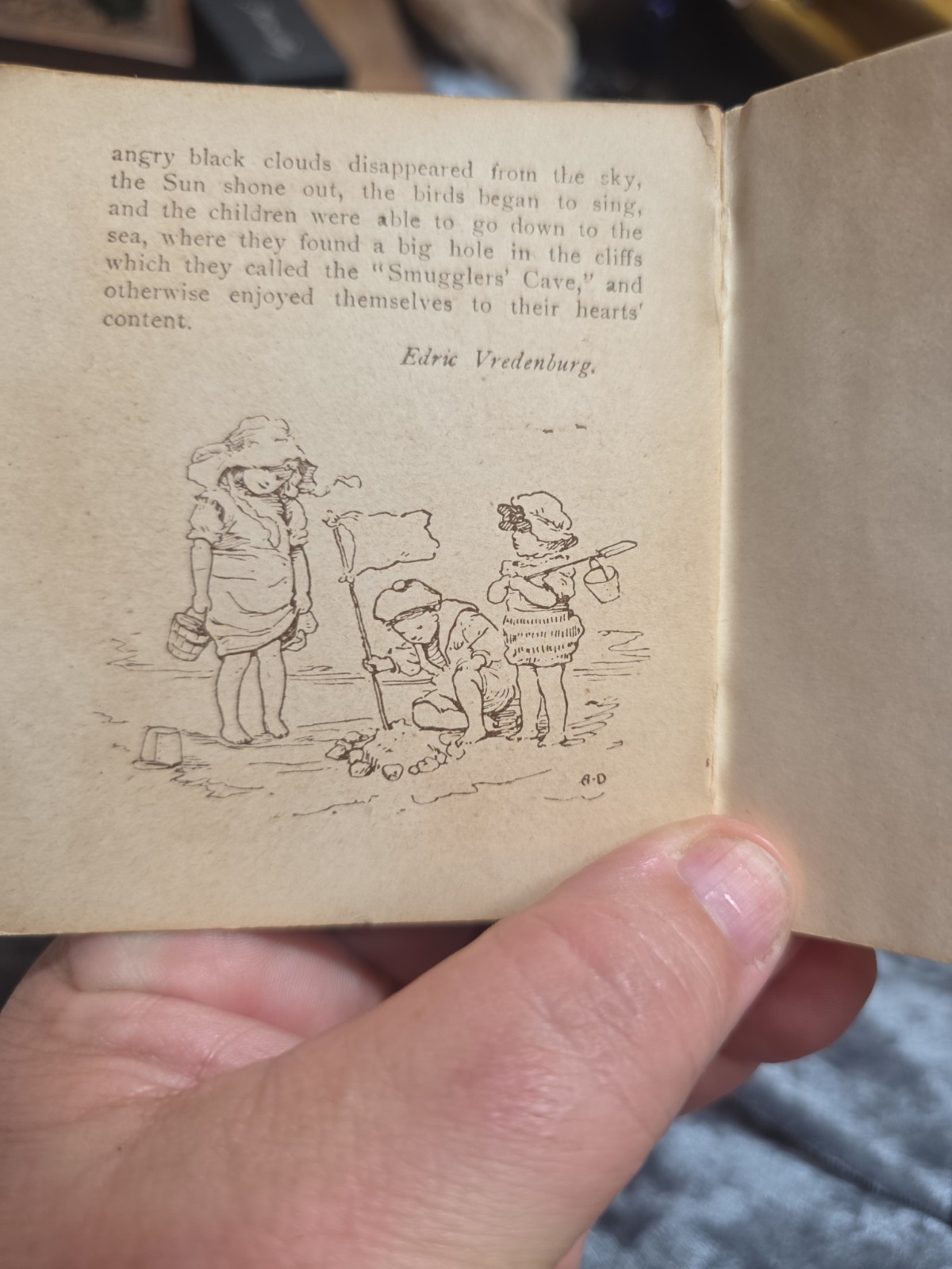 „Like Grandpa“ 1886 by Ernest Nister Mini Book