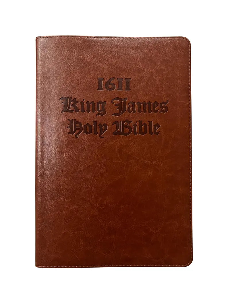 1611 KJV Facsimile w/ Apocrypha: 1st Edition, Authentic Reproduction – Brown