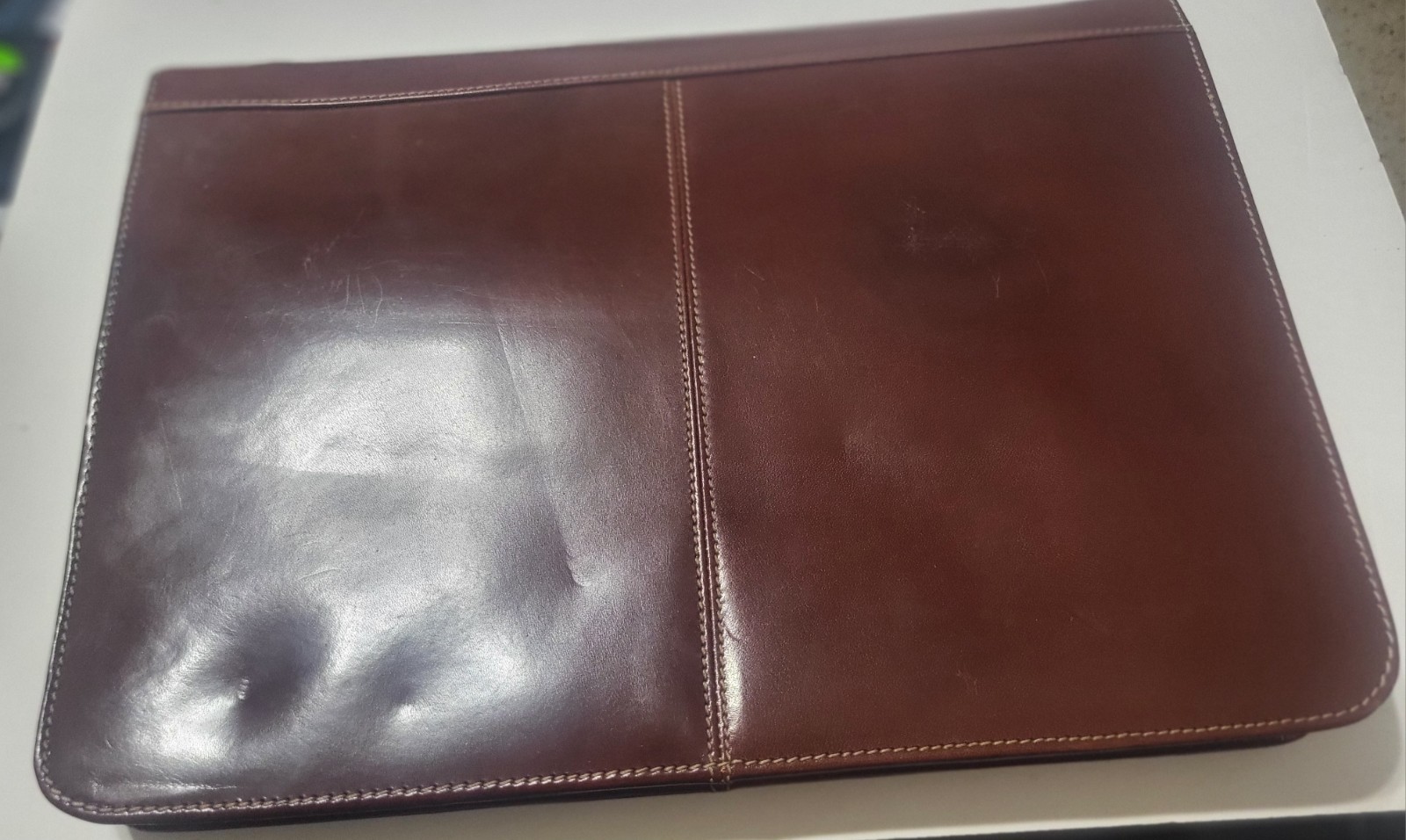 Portfolio Folder CASTELLO LA, ART DELLE PELLE LEATHER Conac Folder 14×10.5×2 Zip