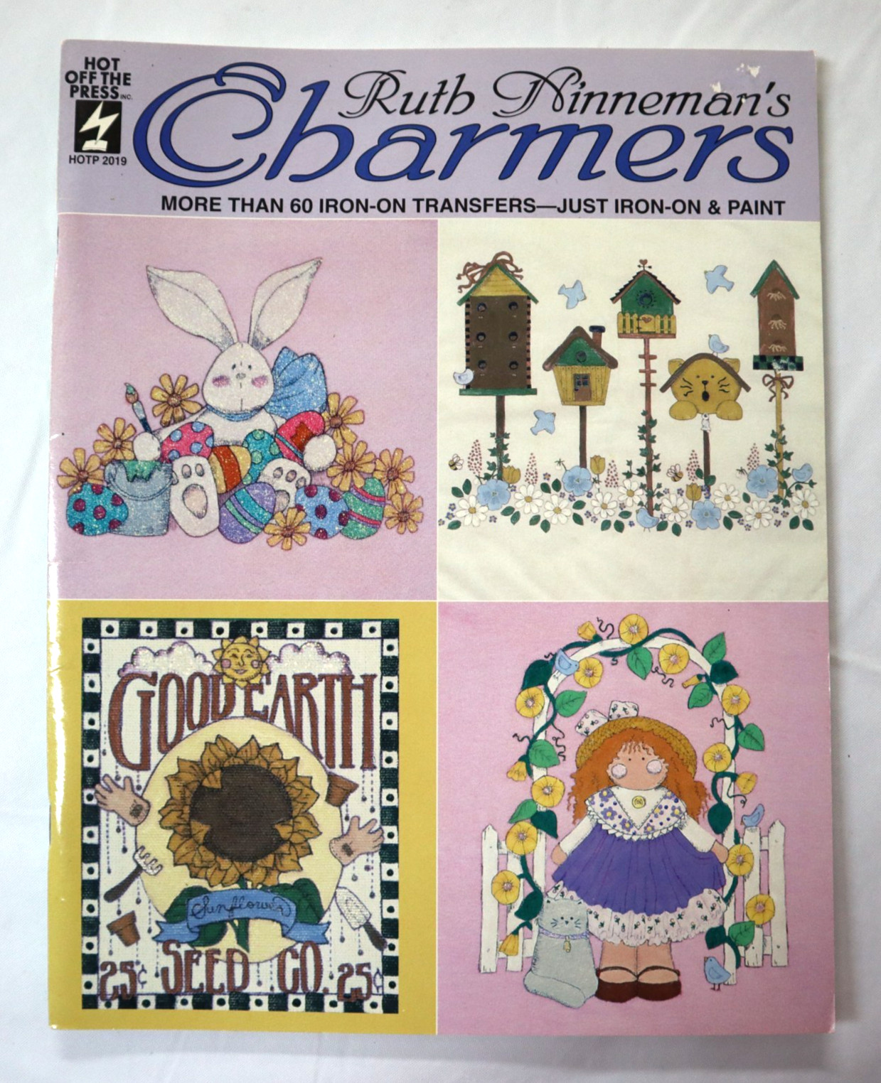Iron On Transfers Craft Book Ruth Ninneman Charmers Vtg 1994 HOTP