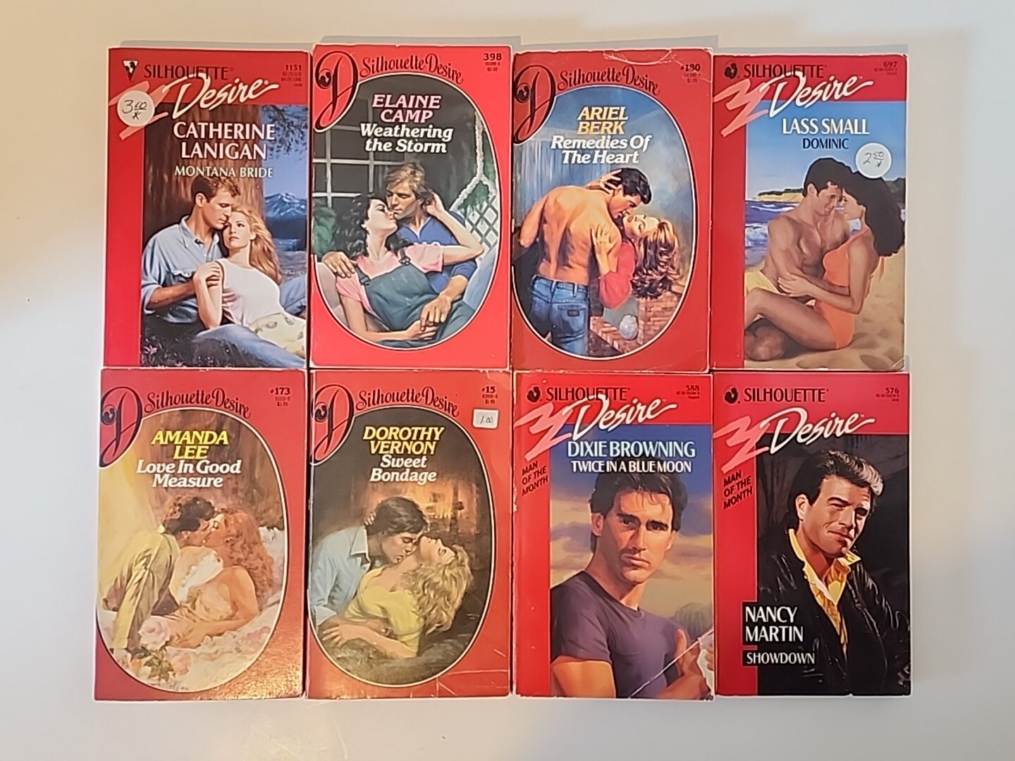Lot of 100 Harlequin/Silhouette Desire Romance Paperbacks Random Mix Vintage