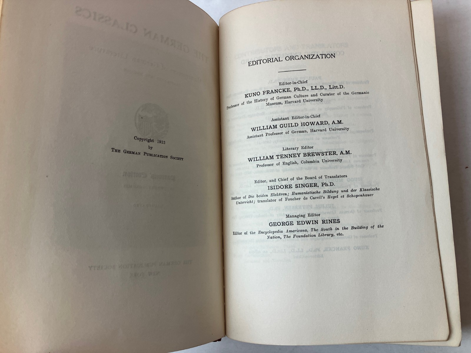 LOT OF 9 VOLUMES The German Classics Literature Patron’s Edition Volumes 1-9