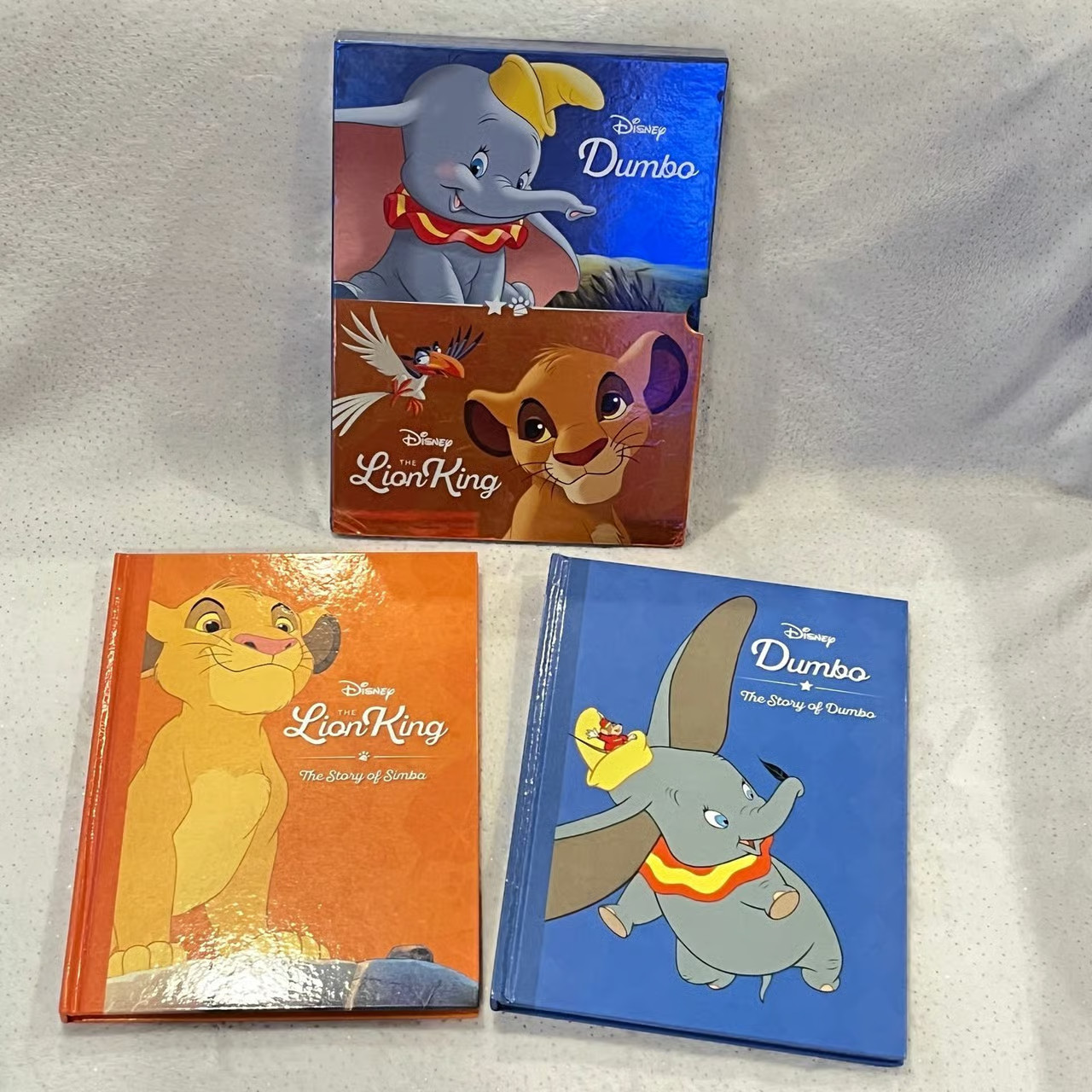 Disney Dumbo, Disney The Lion King Hardcover Books Set by Parragon