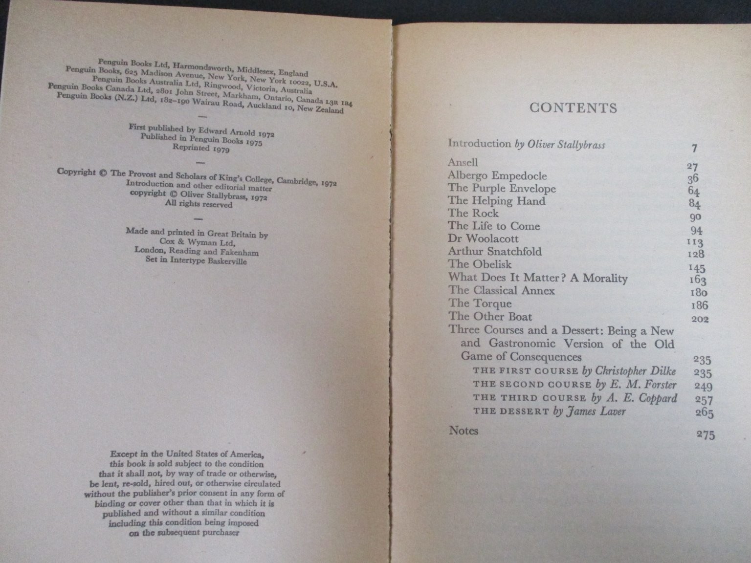 The Life to Come & Other Stories E.M. Forster 1979 Penguin Literature PB