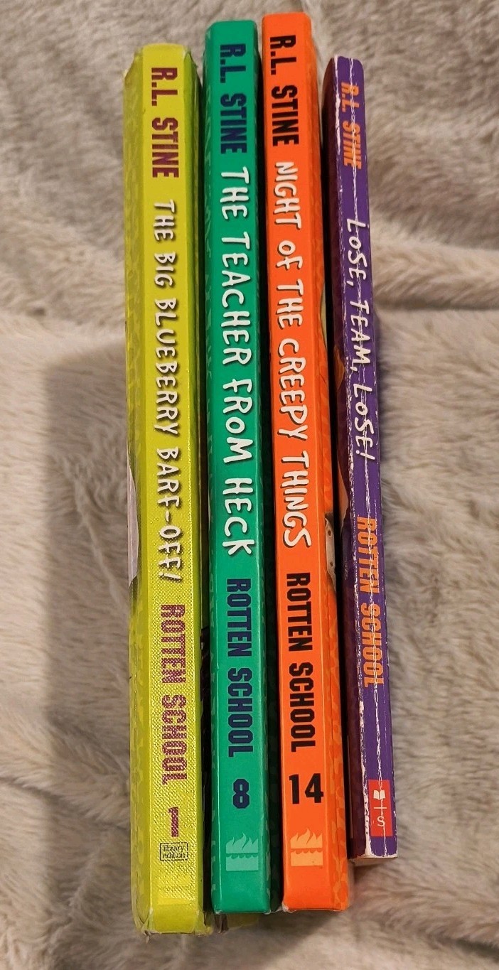 Lot of 4 Rotten School Books |1, 8, 14 Hardcovers| & Paper/1st Edition/1st Print