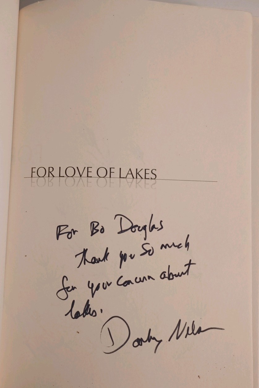For The Love of Lakes Signed by Author Darby Nelson Paper Cover 1st Edition