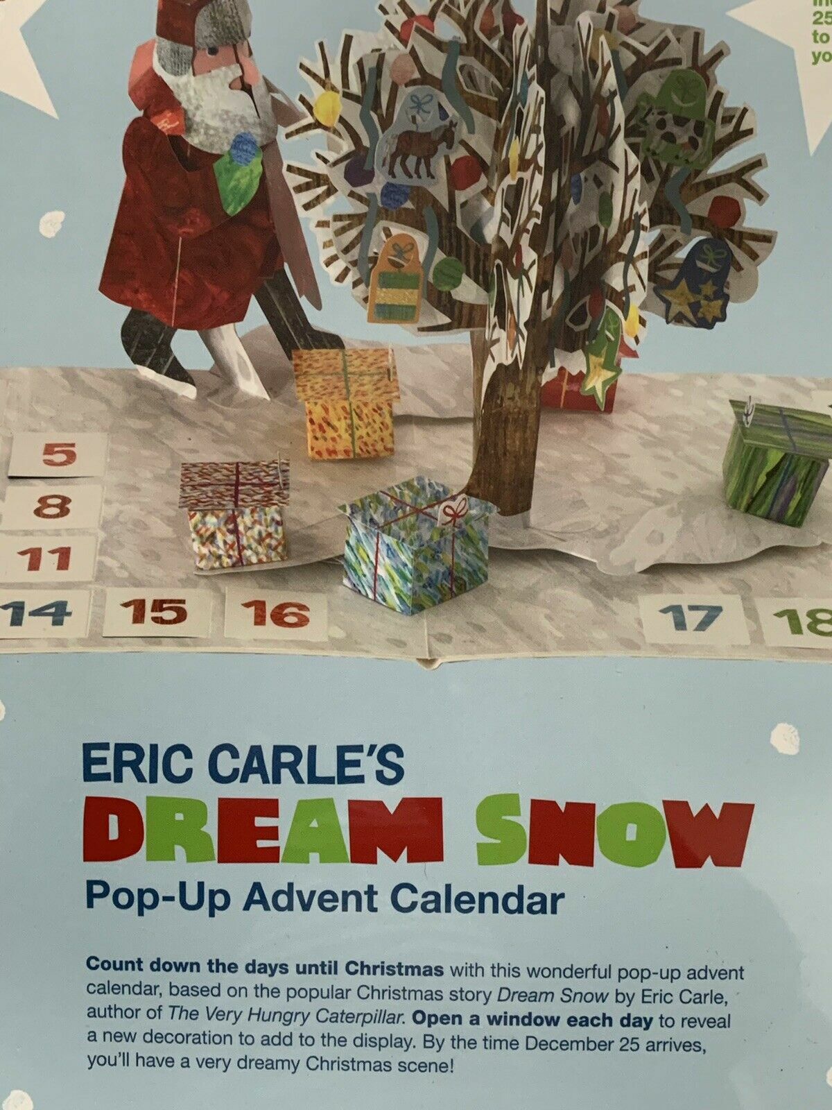 Eric Carle’s Dream Snow Pop-Up Advent Calendar Eric Carle NEW IN SHRINKWRAP