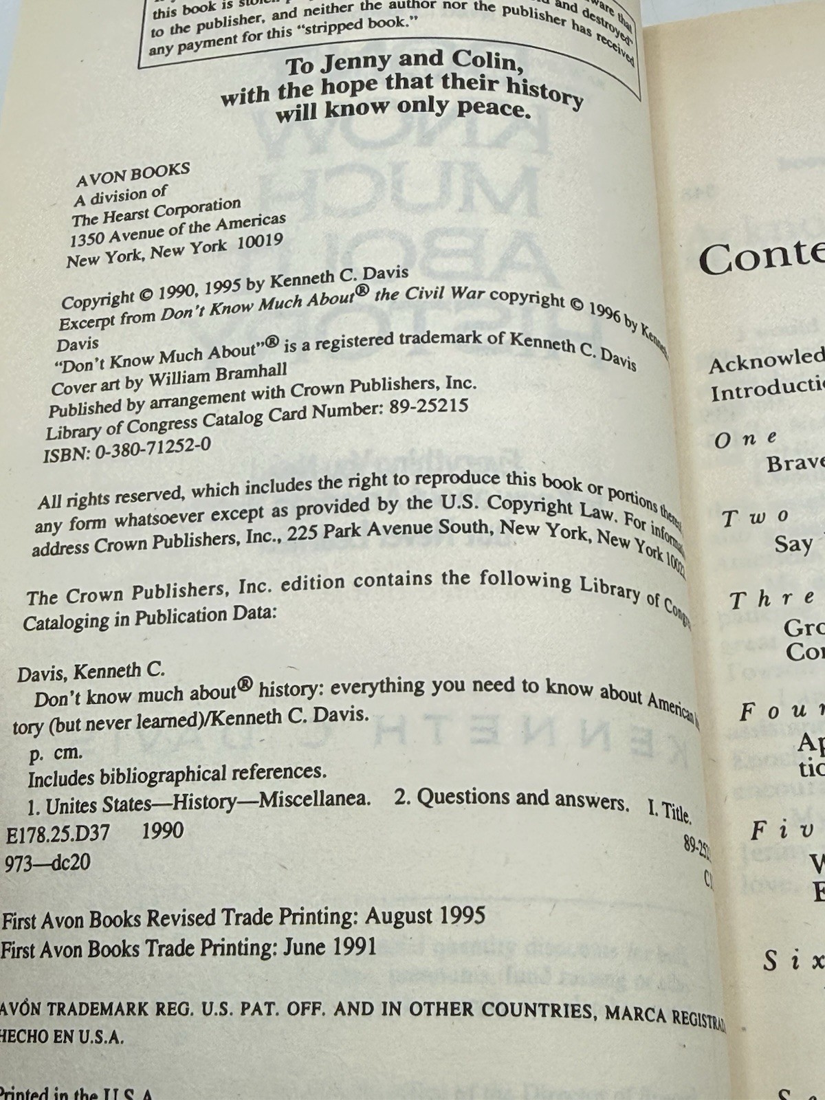 Don’t Know Much About History: Everything You Need To Know…by Kenneth C Davis
