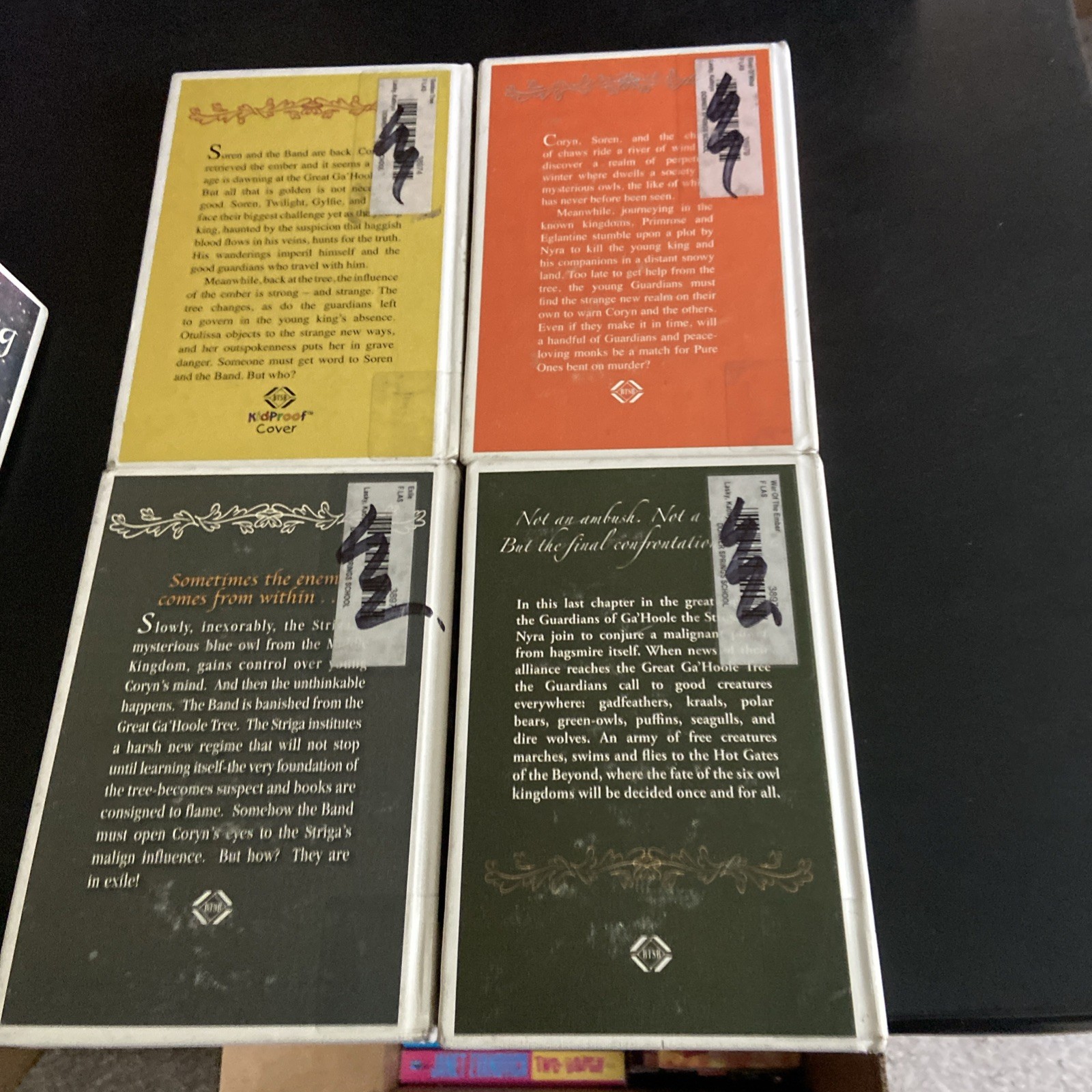 Guardians of Ga’Hoole By Kathryn Lasky Lot Of 12 HCs Ex – Library Good Condition
