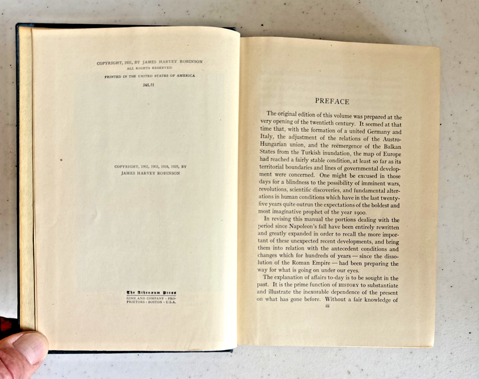 An Introduction to the History of Western Europe 1931 Hardcover