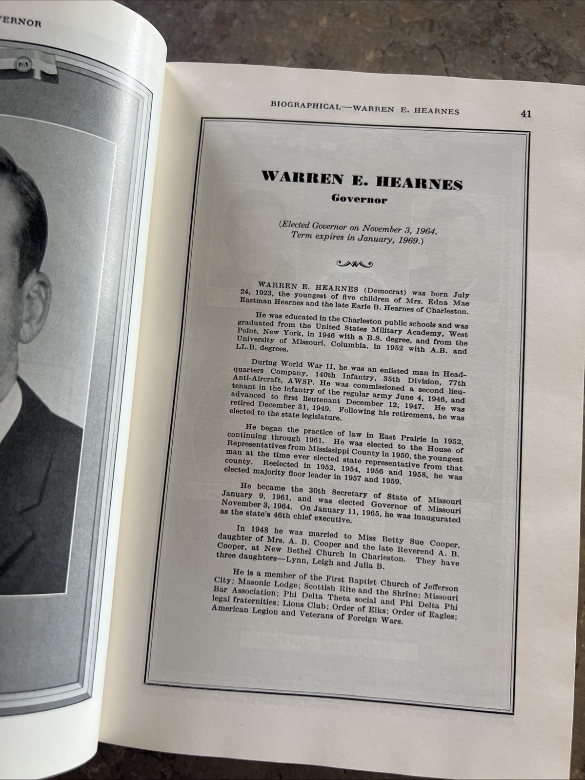 Official Manual State of Missouri 1965-1966 James C Kirkpatrick