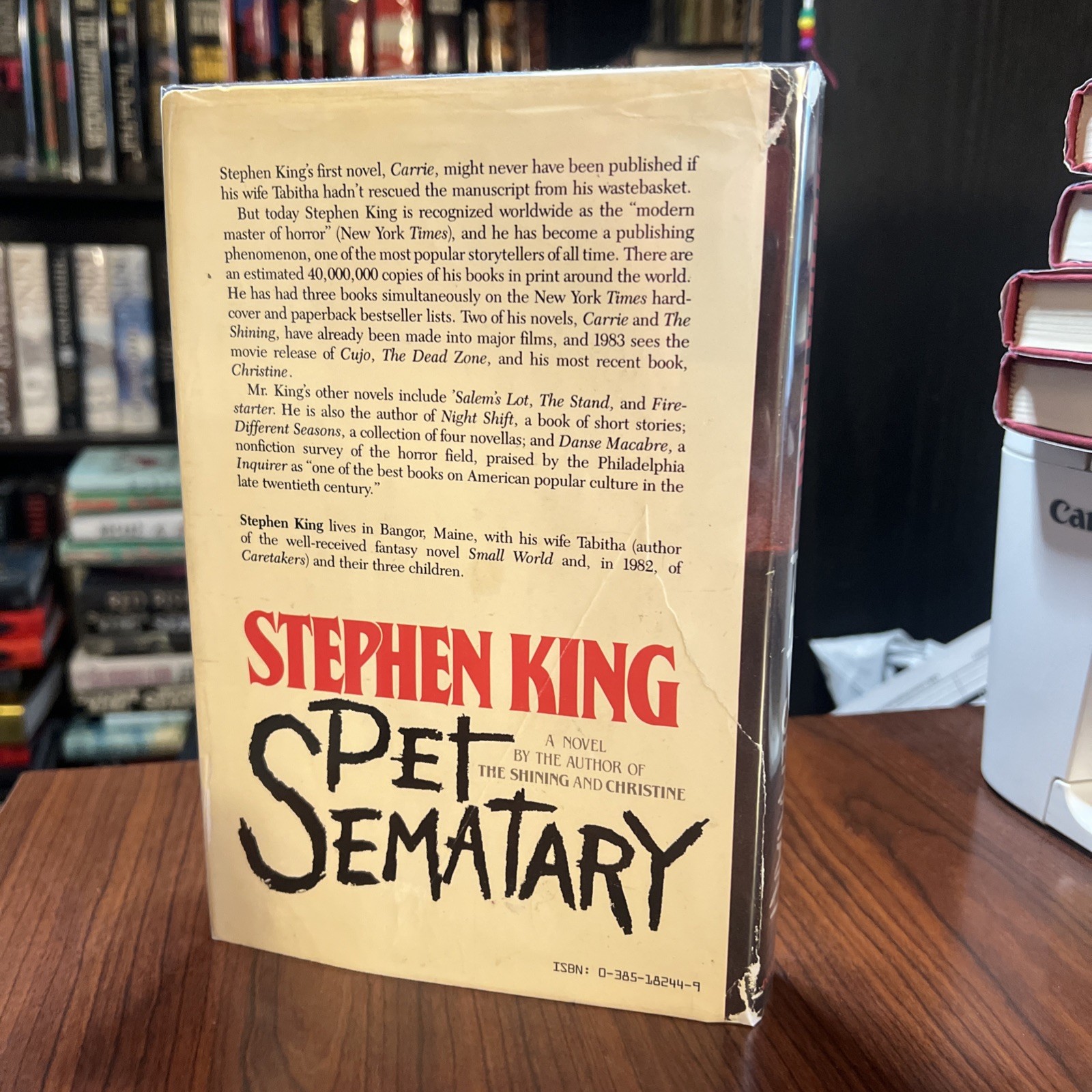 „Pet Sematary“ ~ Stephen King: Y38 TRUE First Edition 1st Printing