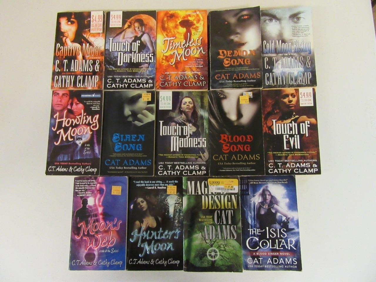 BIG Lot (14) CAT CT ADAMS Paranormal Romance Books SAZI Demon Song TIMELESS MOON