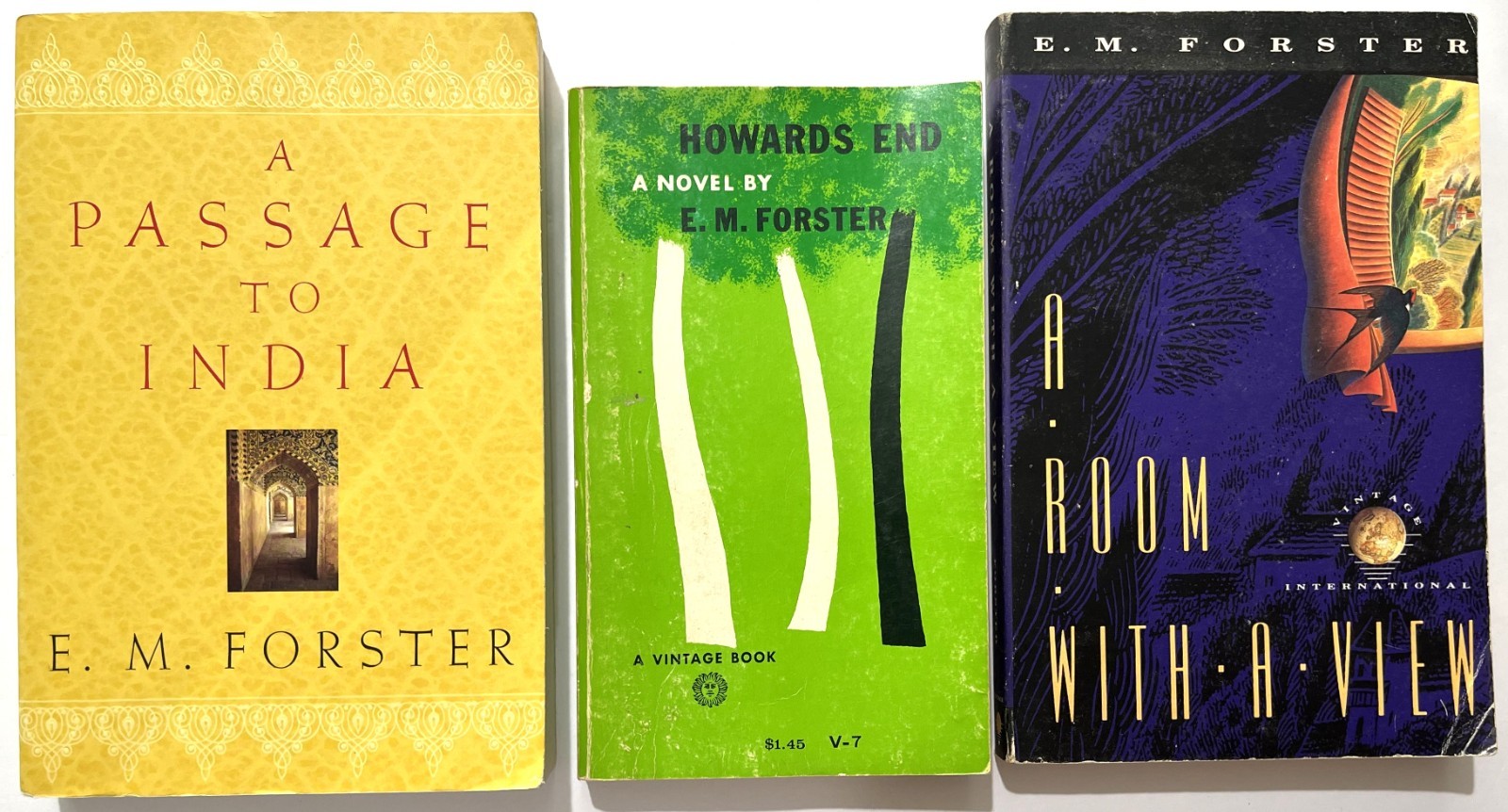 Lot of 3 E.M. Forster: Passage to India ~ Howard’s End ~ A Room with a View ~ PB