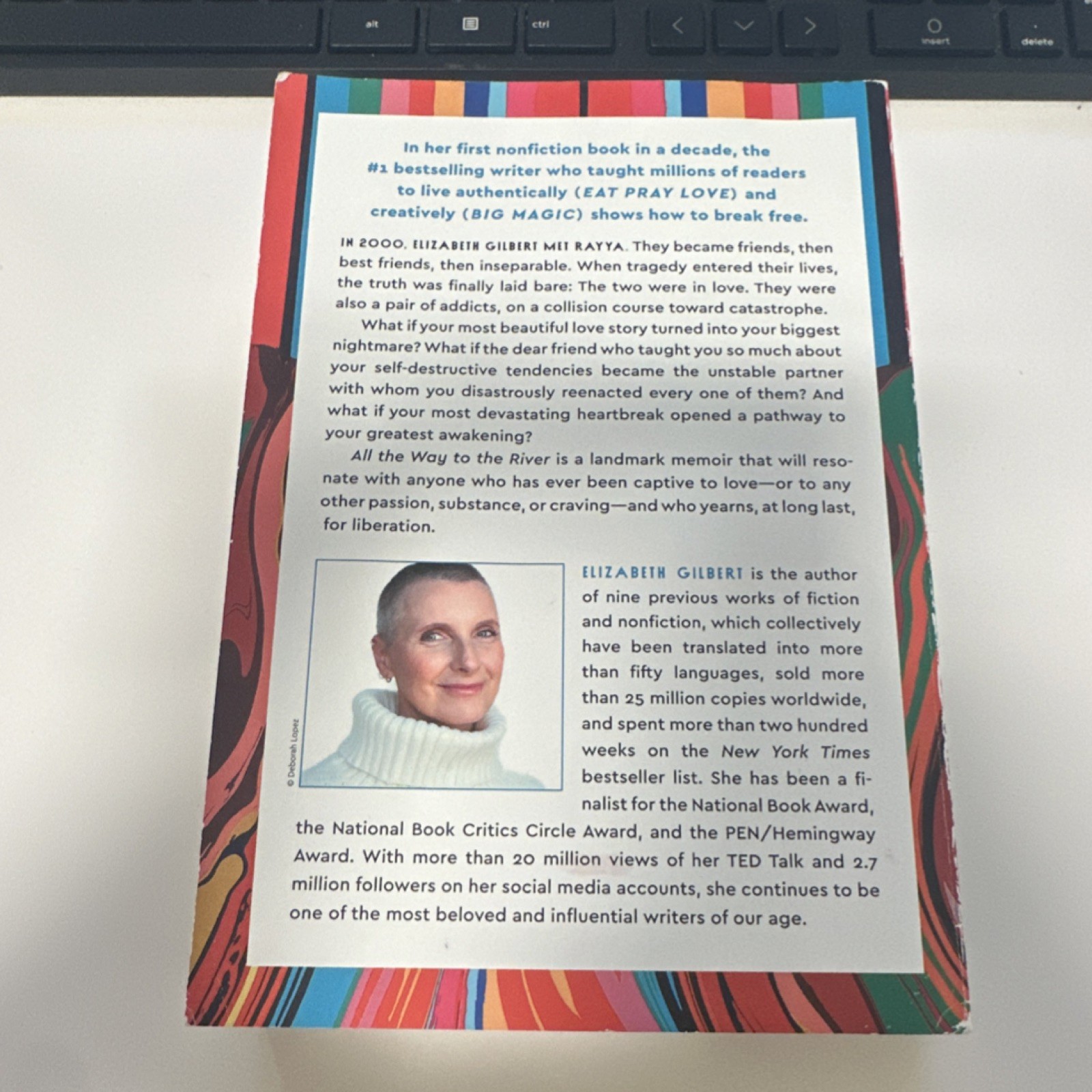 Elizabeth Gilbert All the Way to the River Paperback Memoir Advance Proof