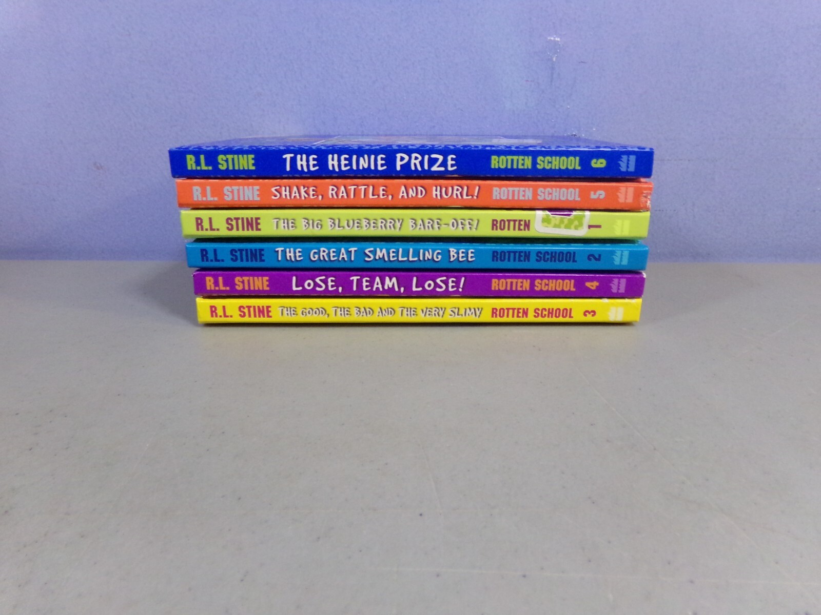 Rotten School HC 1st Edition books 1-6 All SIGNED by R.L. Stine