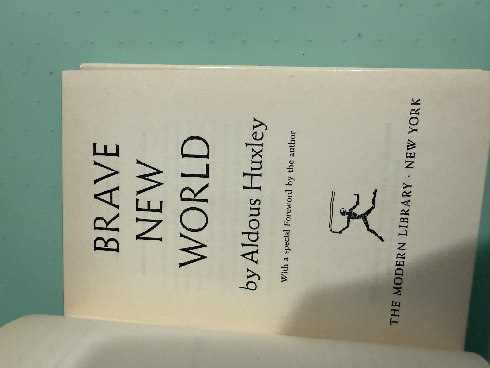 1946 Brave New World by Aldous Huxley – Modern Library Edition HB DJ