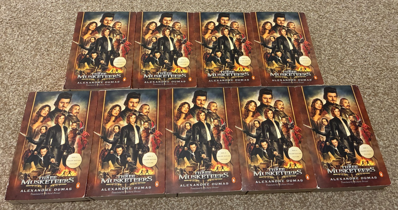 The Three Musketeers – 9 Trade PB Set – RARE – Book Club/Resale Lot – Dumas!