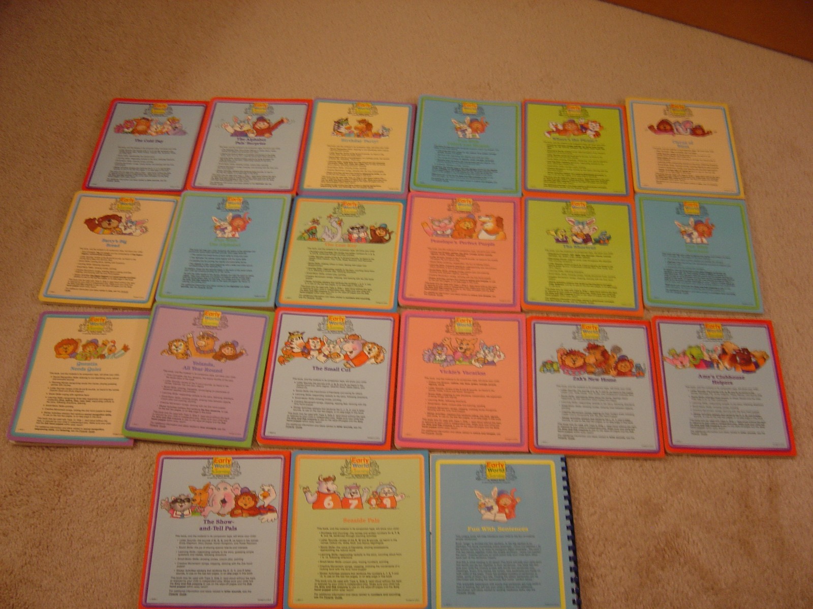 Lot of 21 Early World Of Learning Books by World Book
