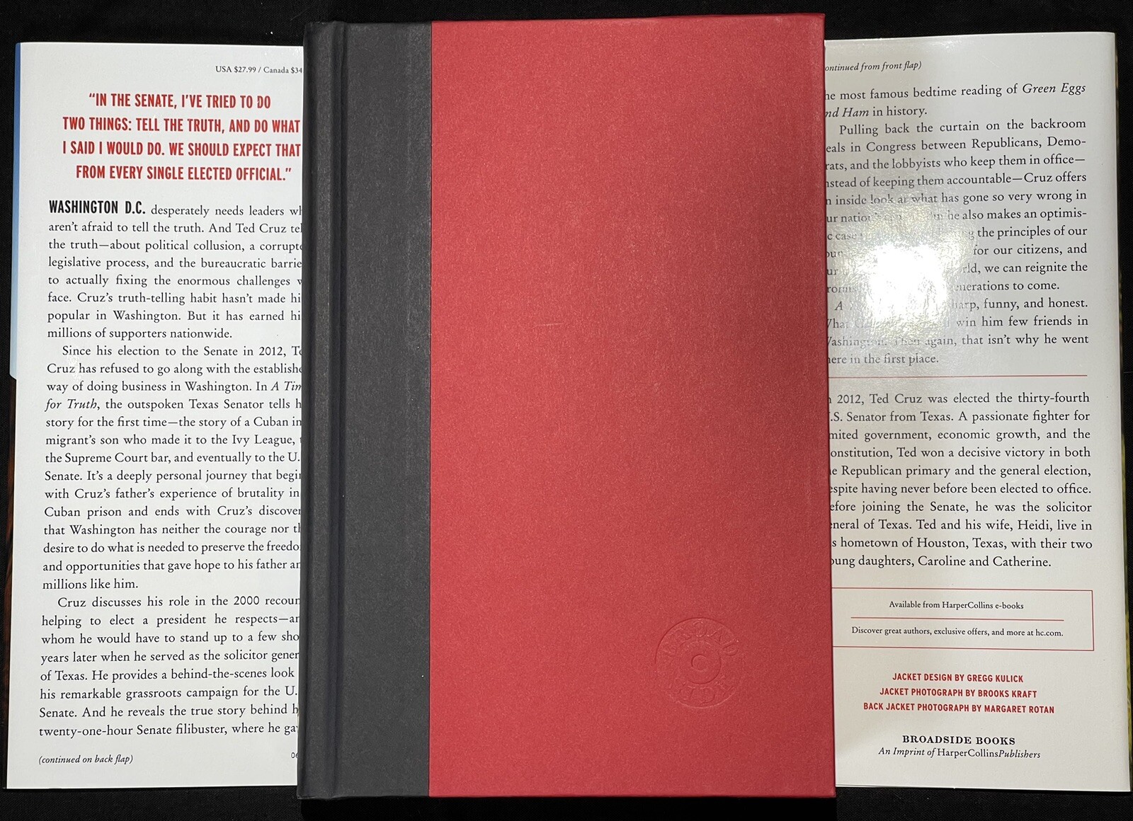 A Time for Truth Reigniting the Promise of hardcover Ted Cruz Family Photos 2015