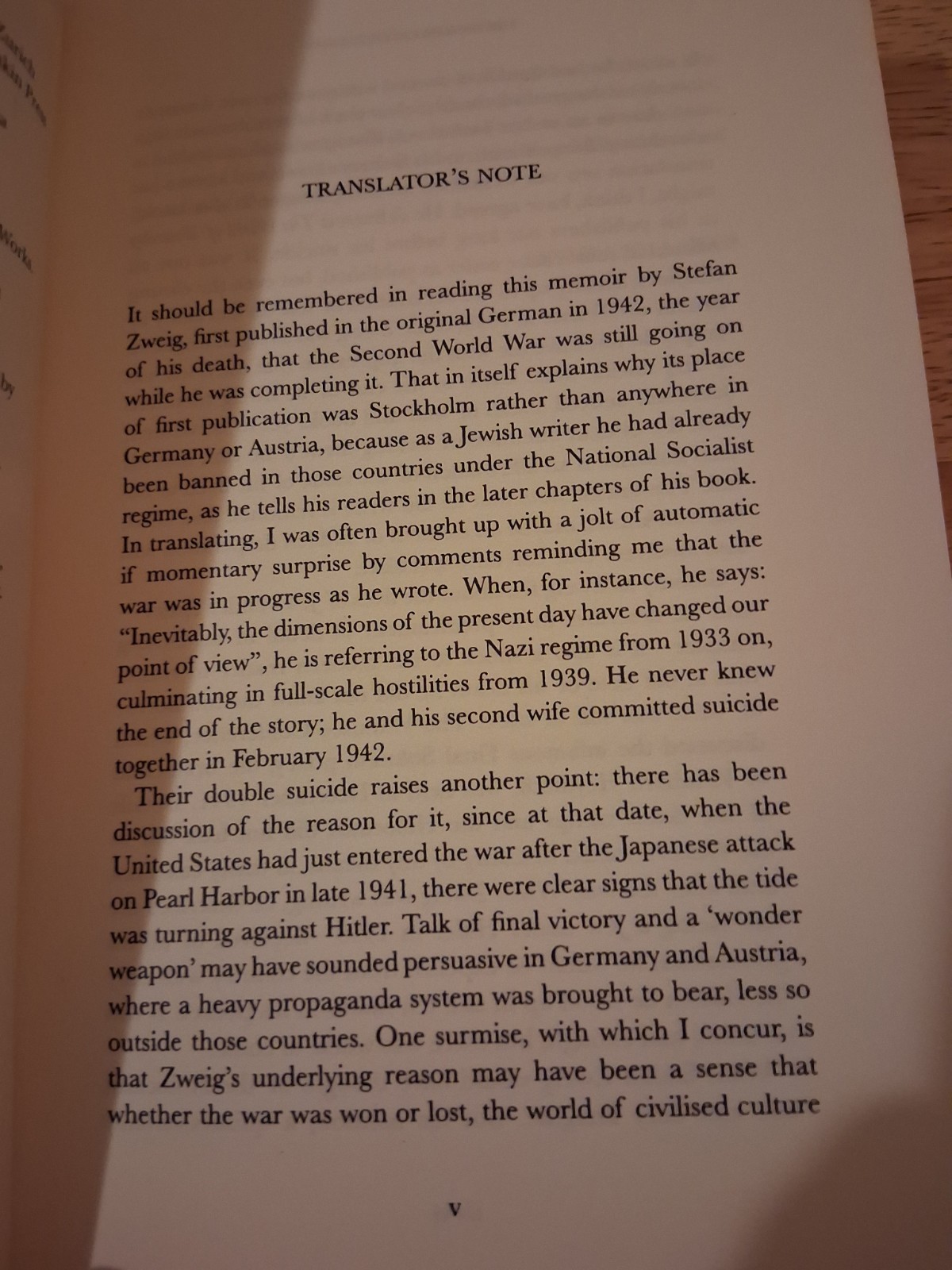 The World of Yesterday by Stefan Zweig: New