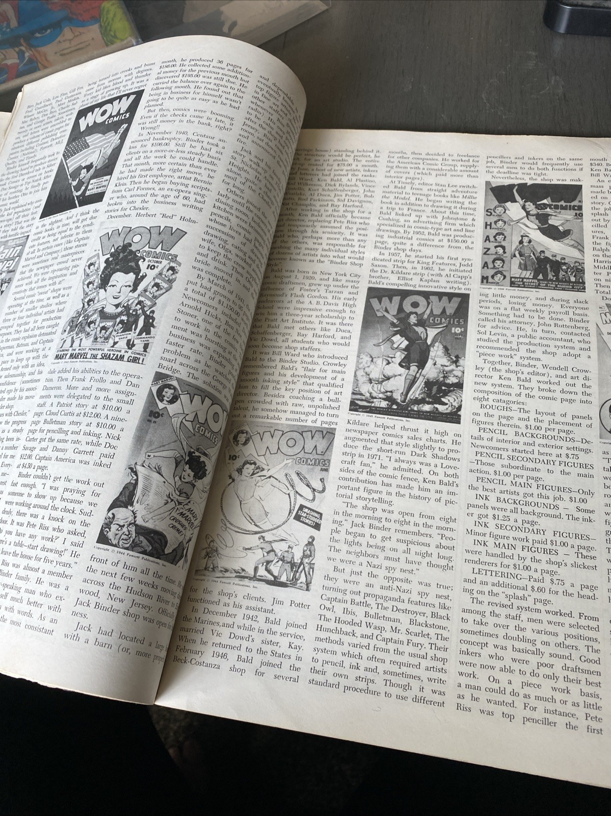 VTG 1972 HISTORY OF COMICS 2 STERANKO SUPERGRAPHICS CAPT AMERICA FURY