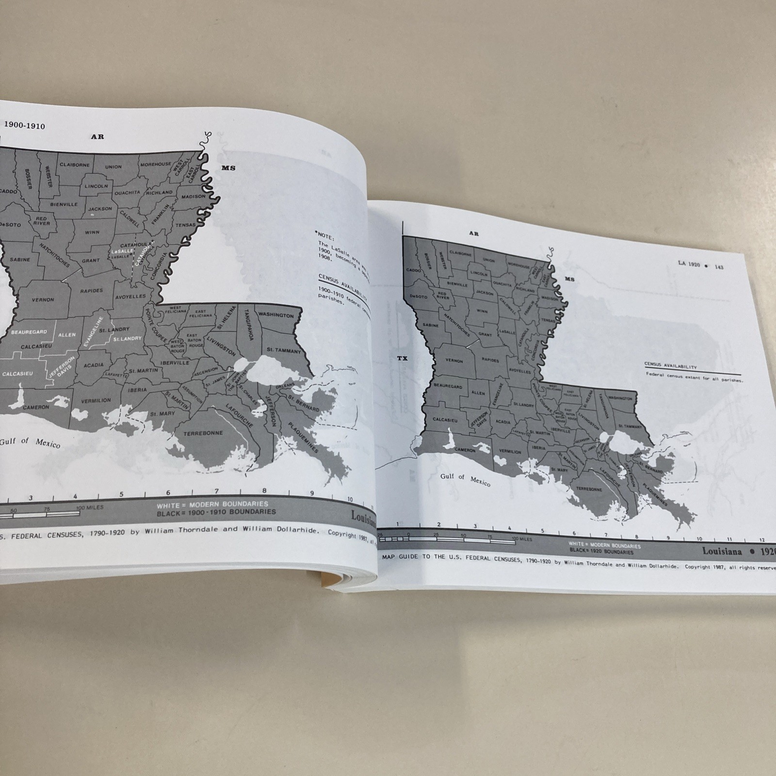 Map Guide to the US Federal Censuses 1790-1920 SC Thorndale & Dollarhide Good