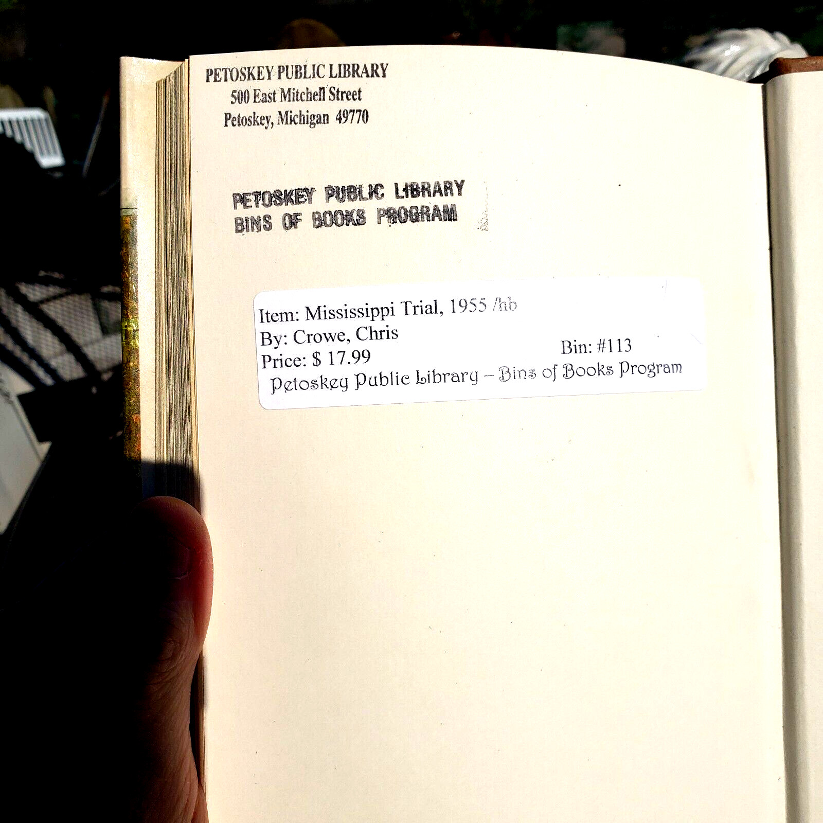 WOW! Mississippi Trial, 1985 by Chris Crowe Hardcover with Dustjacket 232 pages